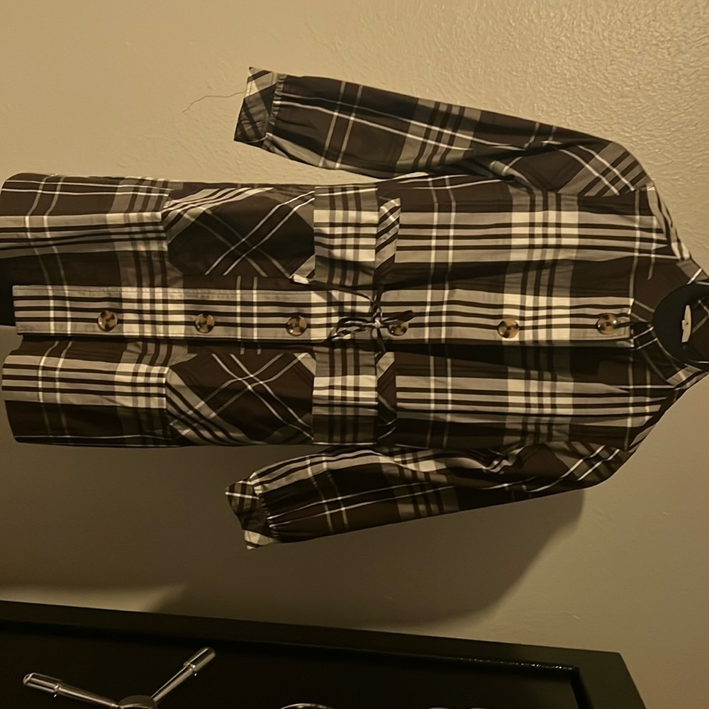 Tuckernuck’s size small brown plaid dresss